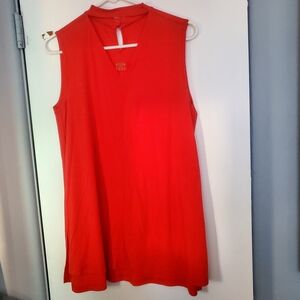 Chic Red Sleeveless Tank Top